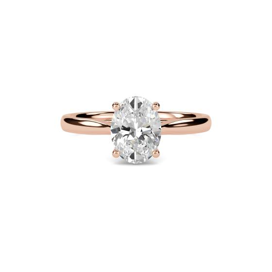 Oval Diamond Engagement Ring