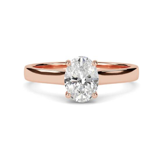 Oval Diamond Engagement Ring