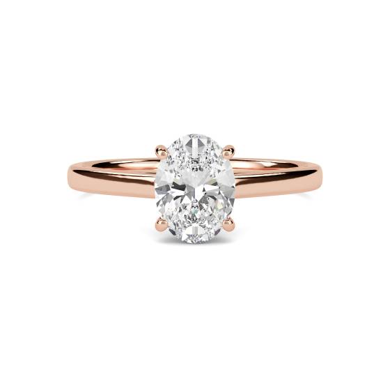 Oval Diamond Engagement Ring