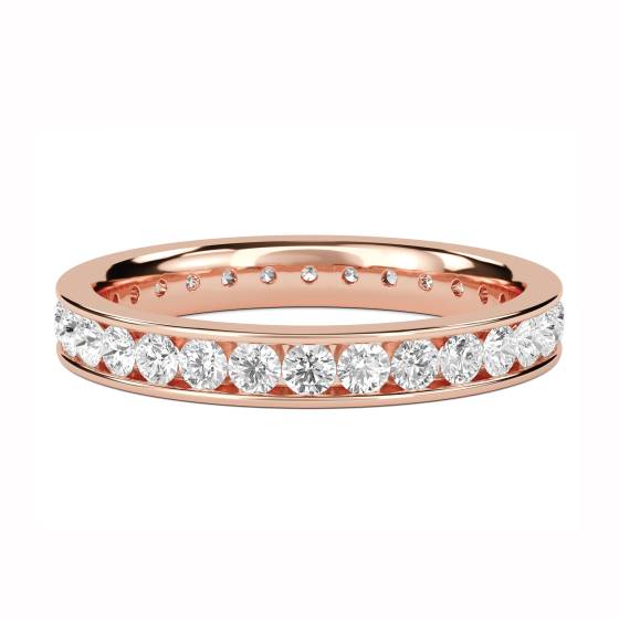 0.75ct VS/F-G Round Diamond Cut Wedding Ring