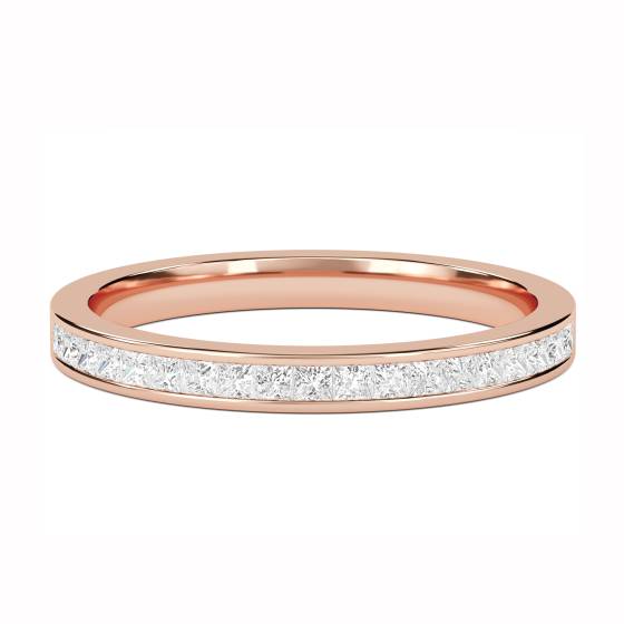 0.25ct VS/F-G Princess Diamond Cut Wedding Ring