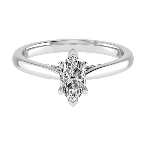 Marquise Diamond Engagement Ring