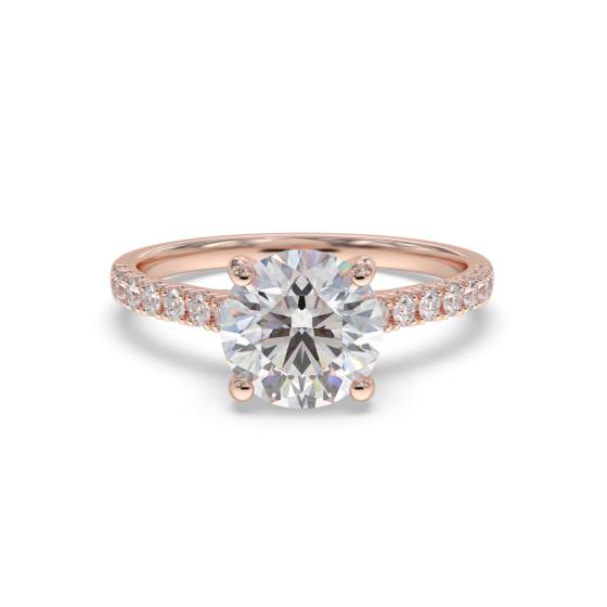 Shoulder Set Diamond Engagement Ring

