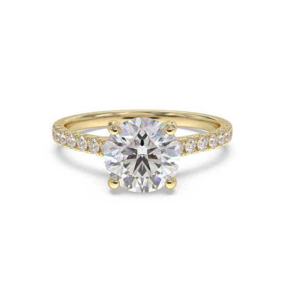 Shoulder Set Diamond Engagement Ring
