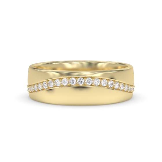 6mm Full Set Round Diamond Wedding Ring