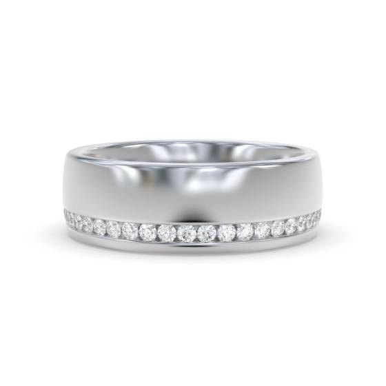 6mm Round Diamond Full Wedding Ring