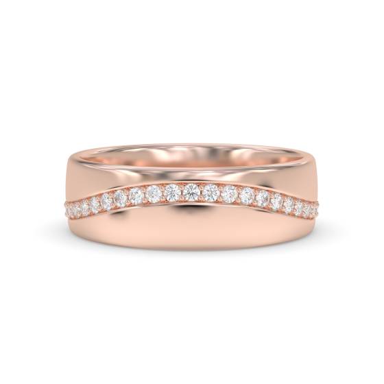 6mm Full Set Round Diamond Wedding Ring