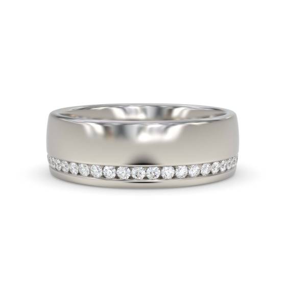 6mm Round Diamond Full Wedding Ring