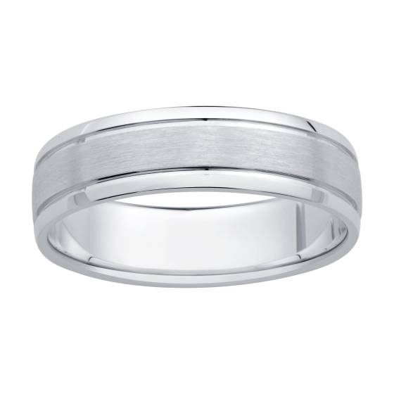 Mens Carved Wedding Band