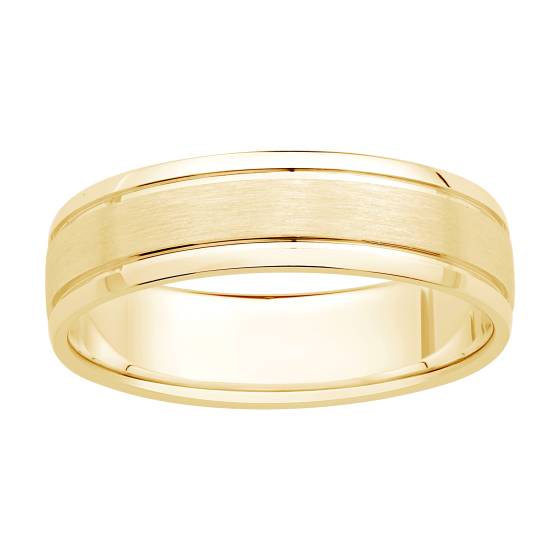 Mens Carved Wedding Band