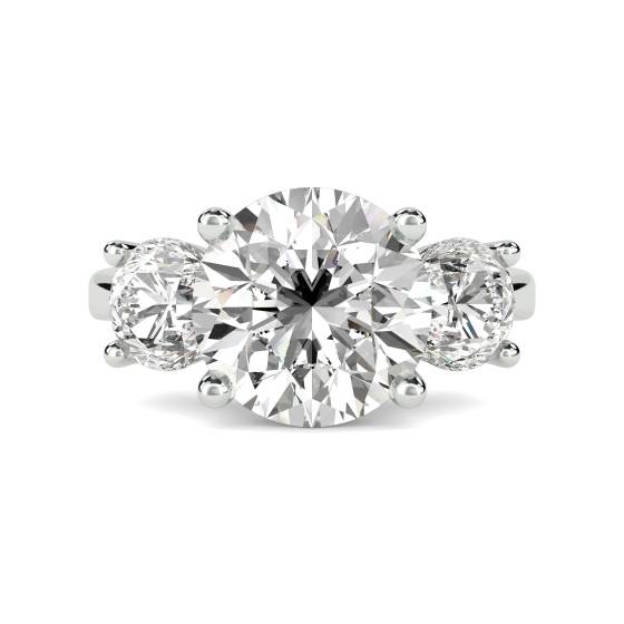 Oval & Round Trilogy Ring
