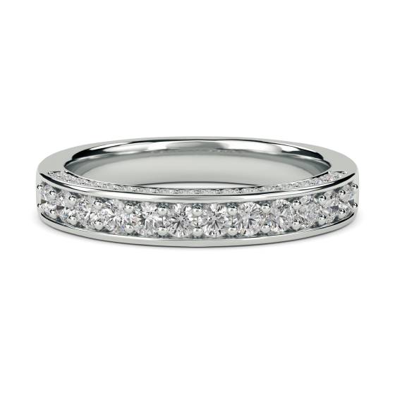 Unique Round Diamond Eternity/Wedding Ring