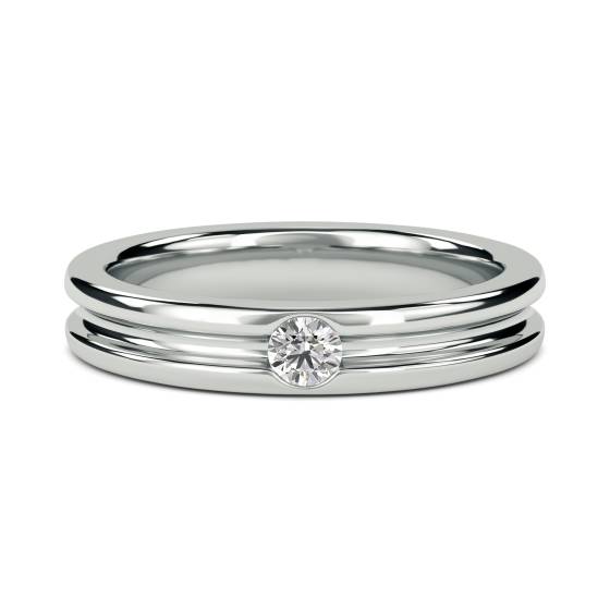 4mm Round Diamond Wedding Ring