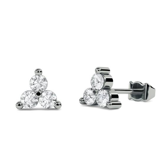 Round Diamond Designer Earrings