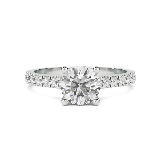 Shoulder Set Diamond Engagement Ring
