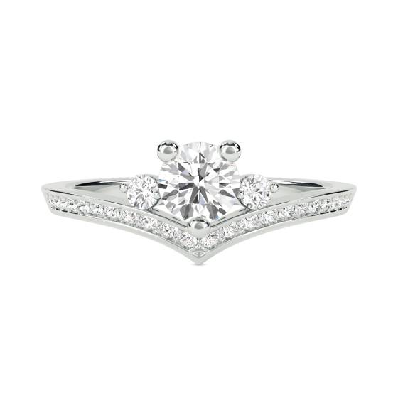 Modern Round Diamond Designer Ring
