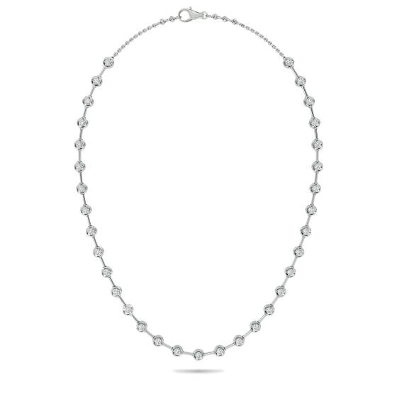 1.55ct Elegant Round Diamond Drop Necklace