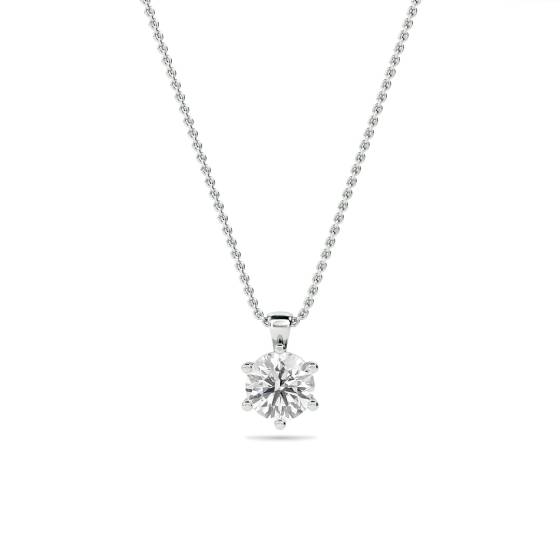 Classic Round Diamond Pendant