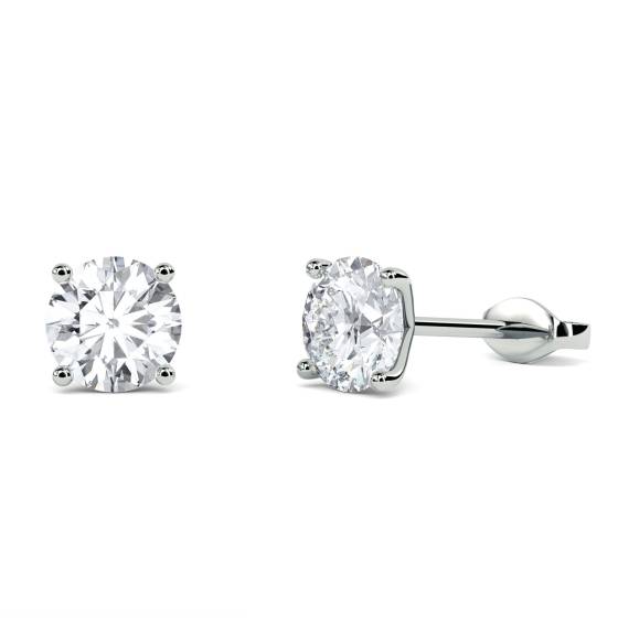 Elegant Round Diamond Designer Earrings