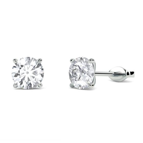 Classic Round Diamond Designer Earrings