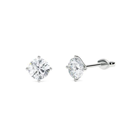 Round Diamond Designer Earrings