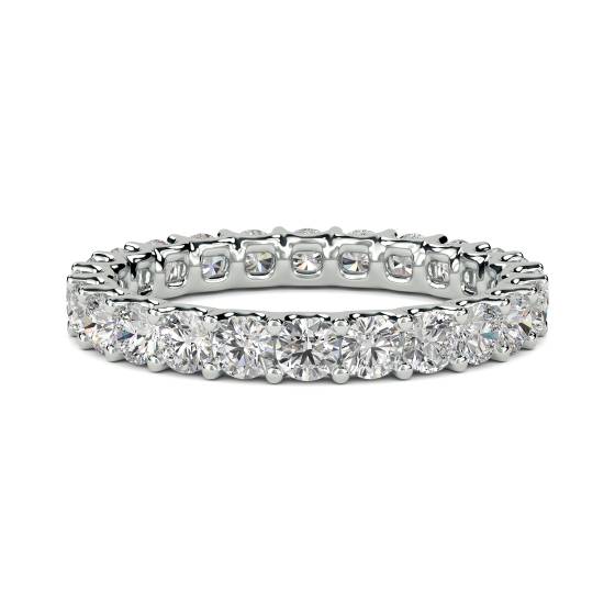 Round Full Diamond Eternity Ring