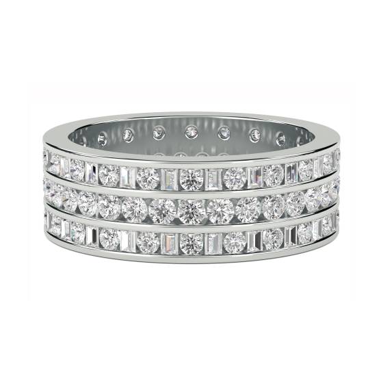 2.00ct VS/E-F Natural Diamond Designer Ring in 18k White Gold