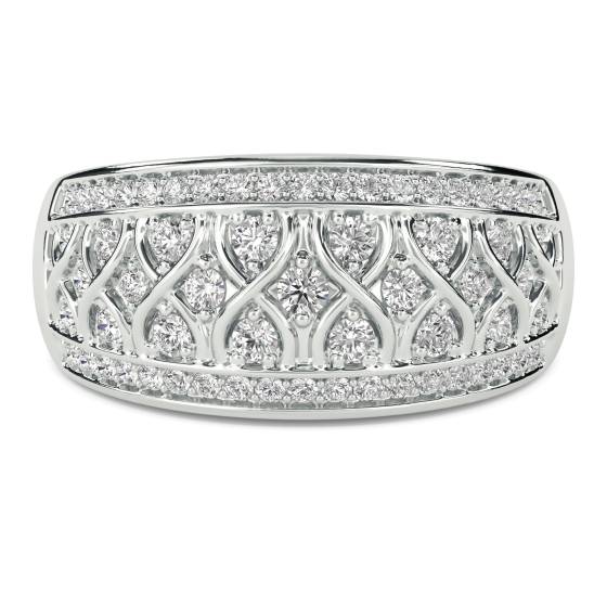 12.5mm Designer Cluster Dress Ring