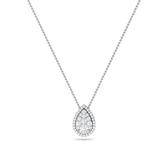 0.50ct Cluster Round Diamond Designer Pendant