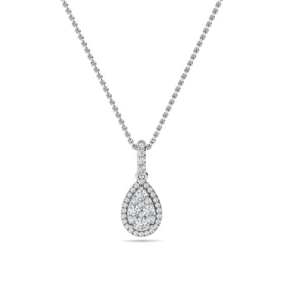 0.75ct Cluster Round Diamond Designer Pendant