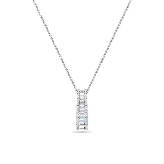 Classic Round Diamond Journey Pendant