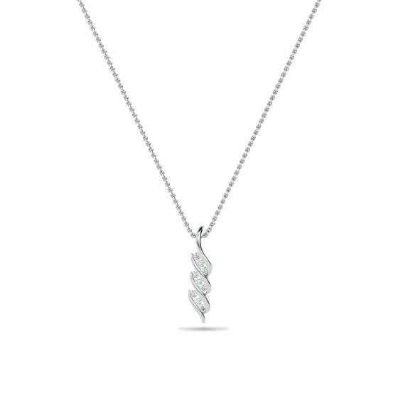 Round Diamond Twist Pendant