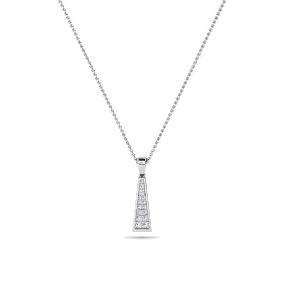 Modern Princess Diamond Pendant