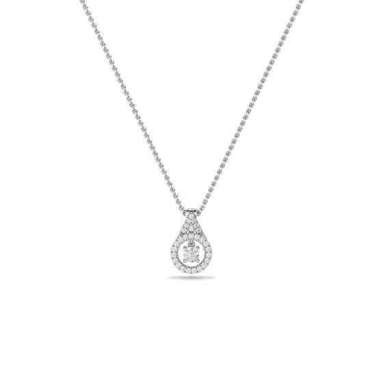 Stylish Round Diamond Designer Pendant
