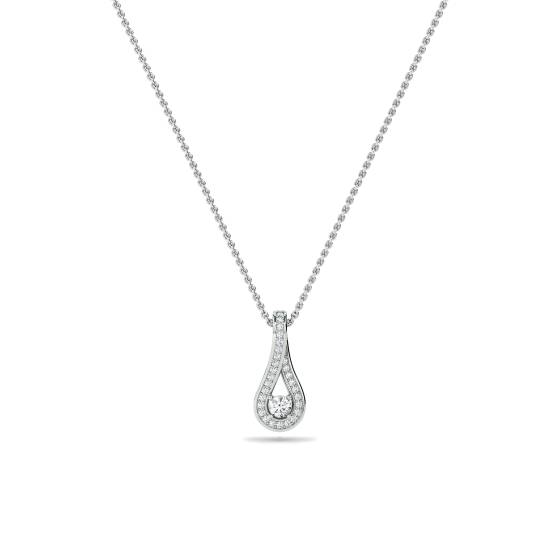 Stylish Round Diamond Designer Pendant