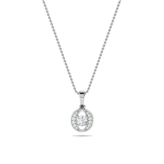 Unique Round Diamond Designer Pendant