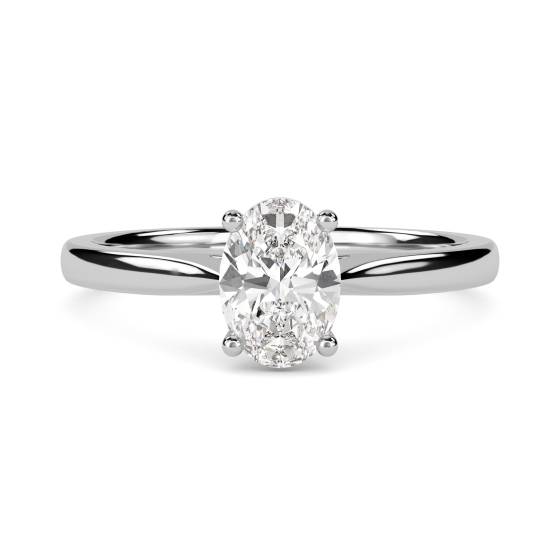 Oval Diamond Engagement Ring