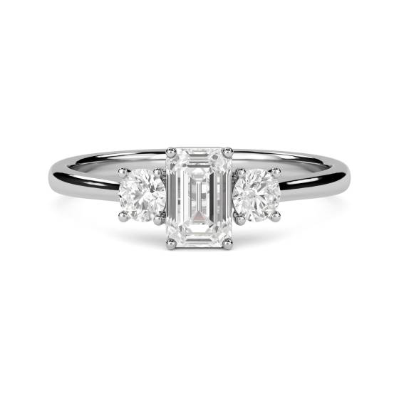 Emerald Trilogy Ring