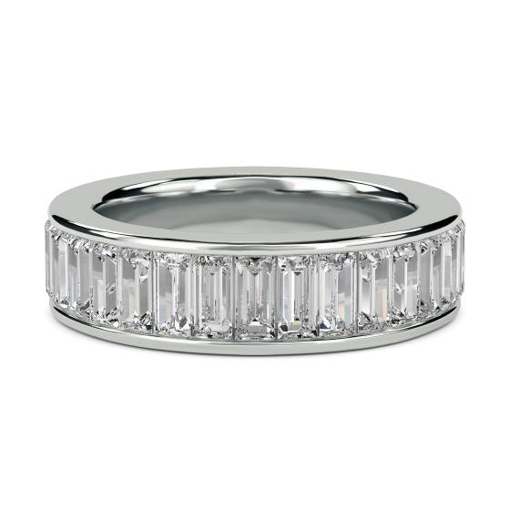 Elegant Baguette Diamond Full Eternity Ring