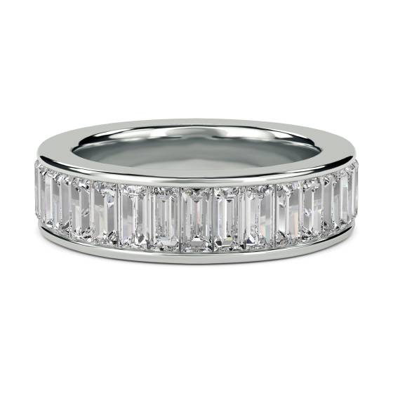 Elegant Baguette Diamond Full Eternity Ring