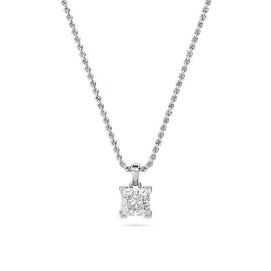 Princess Diamond Pendant