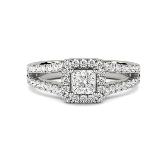 Diamond Shoulder Set Ring With Matching Band