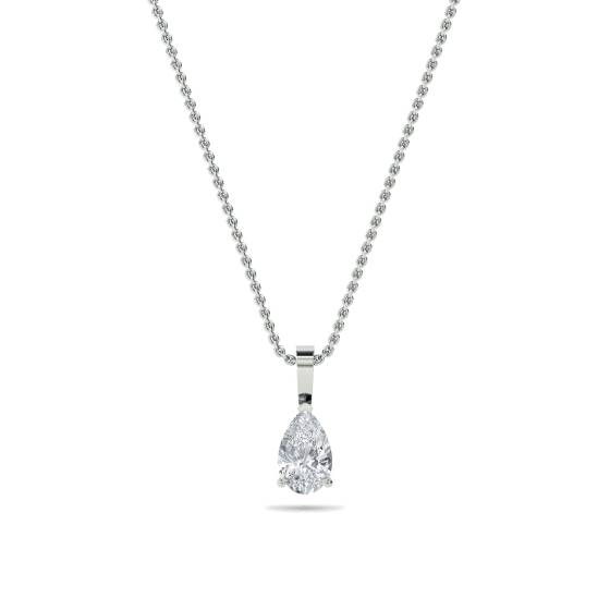 0.10ct Pear Diamond Solitaire Pendant
