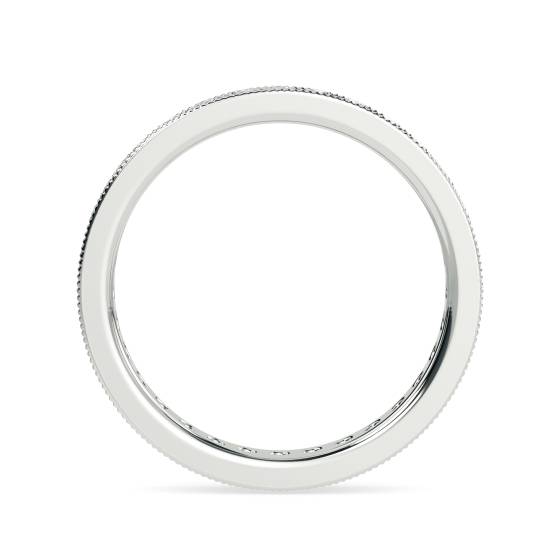 0.52ct VS/E-F Natural Round Diamond Full Eternity Ring in 18k White Gold