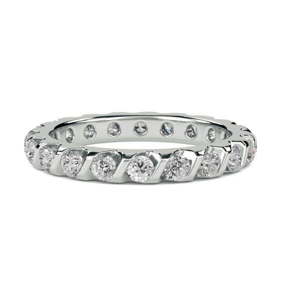 1.00ct Elegant Round Diamond Full Eternity Ring