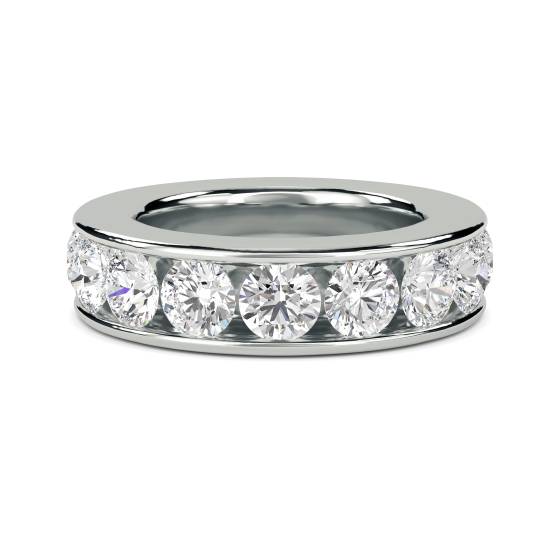 Channel Set Round Eternity Diamond Ring