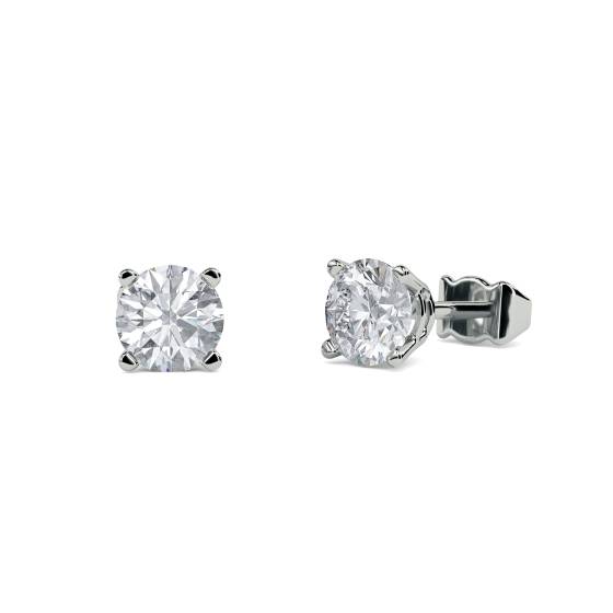 Contemporary Round Diamond Designer Earrings