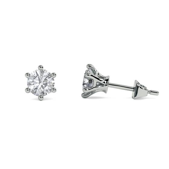 0.10ct Traditional Round Diamond Stud Earrings