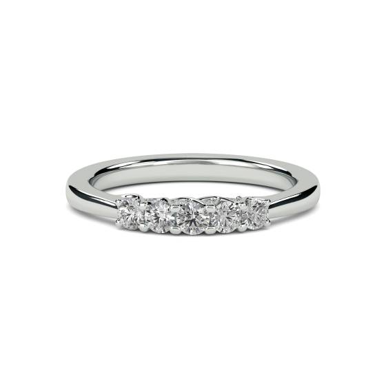 Round Diamond 5 Stone Ring