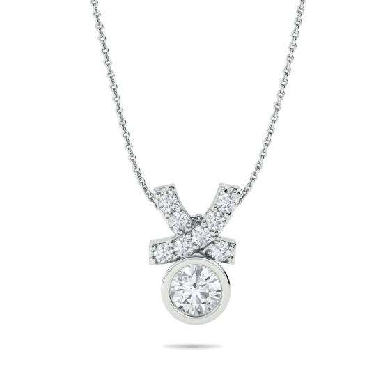 0.30ct Kiss Pendant and Chain